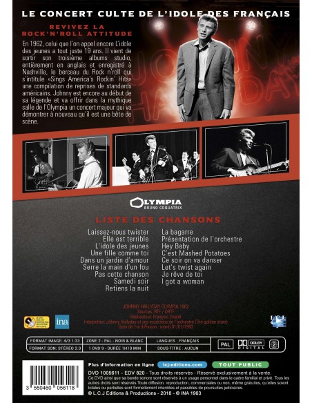 Johnny Hallyday Olympia 1962